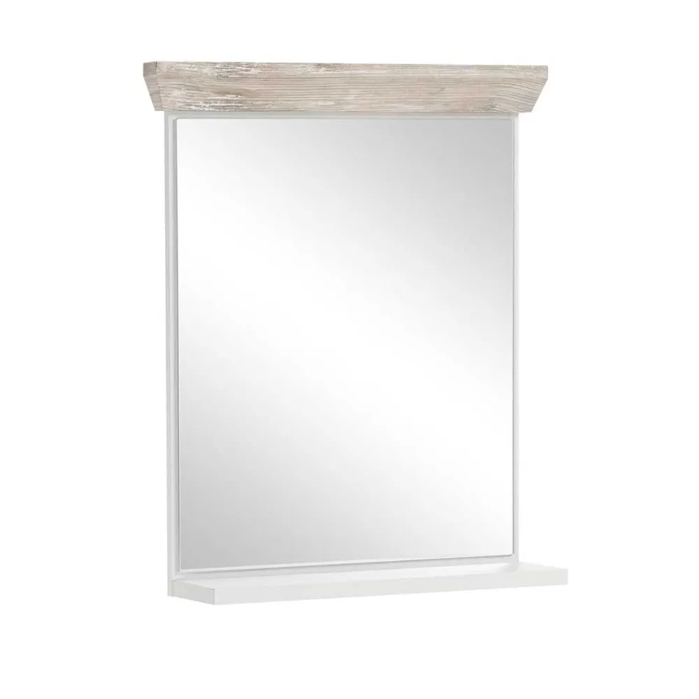 Wohnen Country Style Badspiegel mit Ablage - Doules