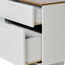 Wohnen Bürotische*Country Style Schreibtisch mit Seitenregal - Ristina