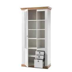 Wohnen Country Style Vitrinenschrank zweifarbig - Diatara