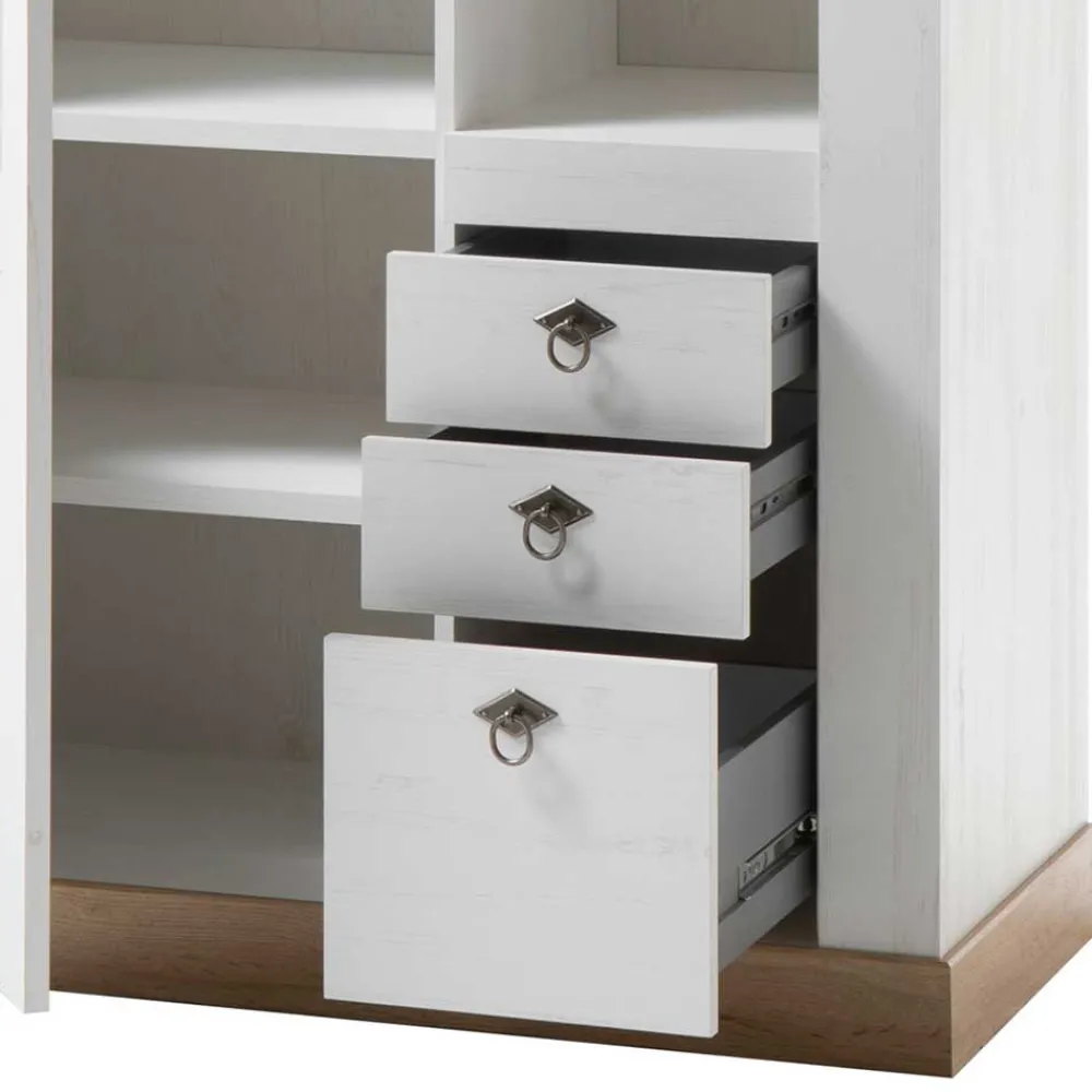 Wohnen Country Style Vitrinenschrank zweifarbig - Diatara