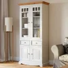 Wohnen Country Style Vitrinenschrank 90x190x45 cm - Vitablo