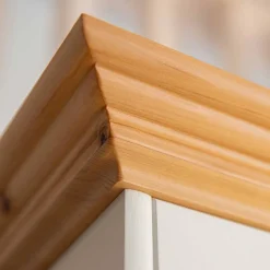 Wohnen Country Style Vitrinenschrank 90x190x45 cm - Vitablo