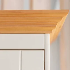 Wohnen Country Style Vitrinenschrank 90x190x45 cm - Vitablo