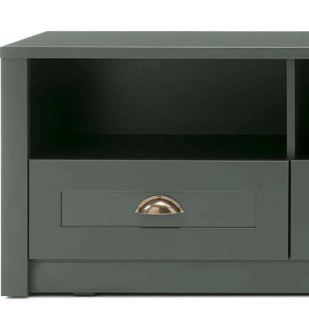 Wohnen Glasmöbel|Wohnzimmerschränke*Country TV Board & Möbel Set - Niestov (dreiteilig)