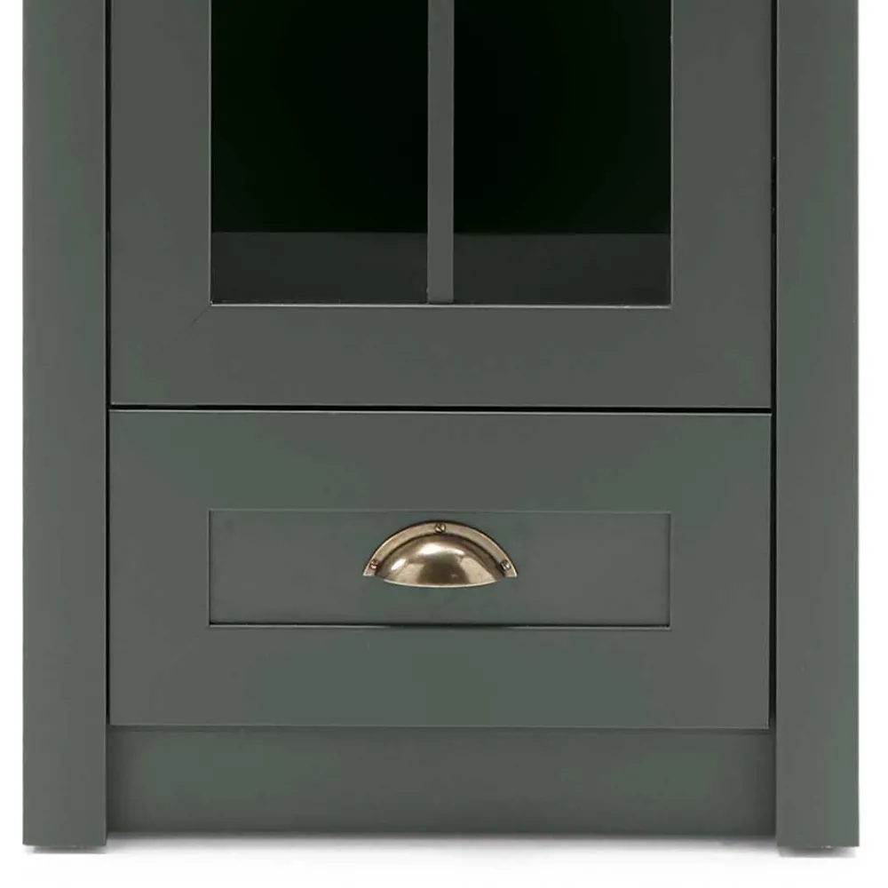 Wohnen Glasmöbel|Wohnzimmerschränke*Country TV Board & Möbel Set - Niestov (dreiteilig)