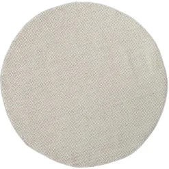 Wohnen Teppiche*Cremeweißer Teppich in Rund 120 cm - Rema