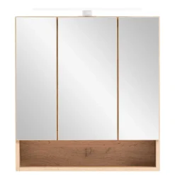 Wohnen 3D Spiegelschrank in Wildeiche Nachbildung - Tofias