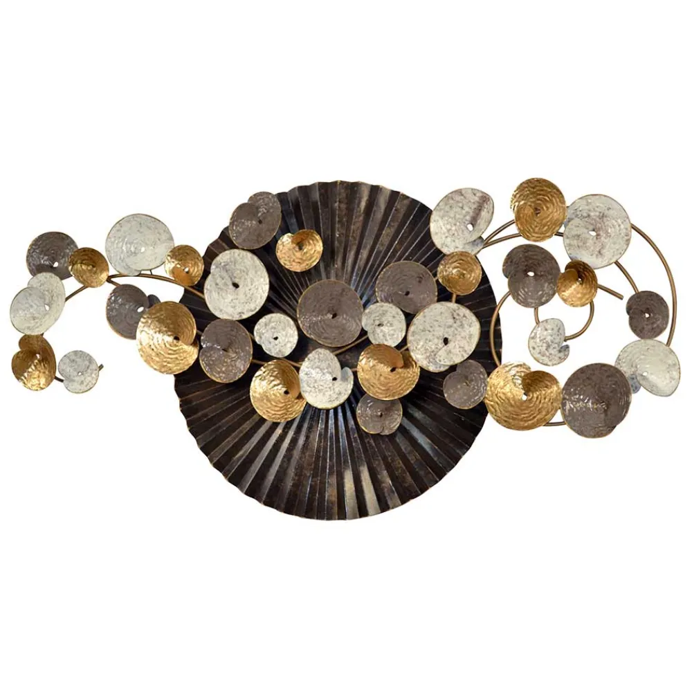 Wohnen Dekoration für die Wand aus Metall mehrfarbig - Pluno