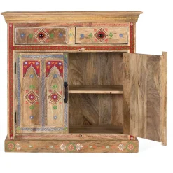 Wohnen Landhausmöbel|Küchenschränke*Dekorative Kommode mit bunten Ornament Mustern - Jalisa