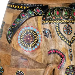 Wohnen Dekorative Orient Truhe mit Elefanten Kopf - Santjana