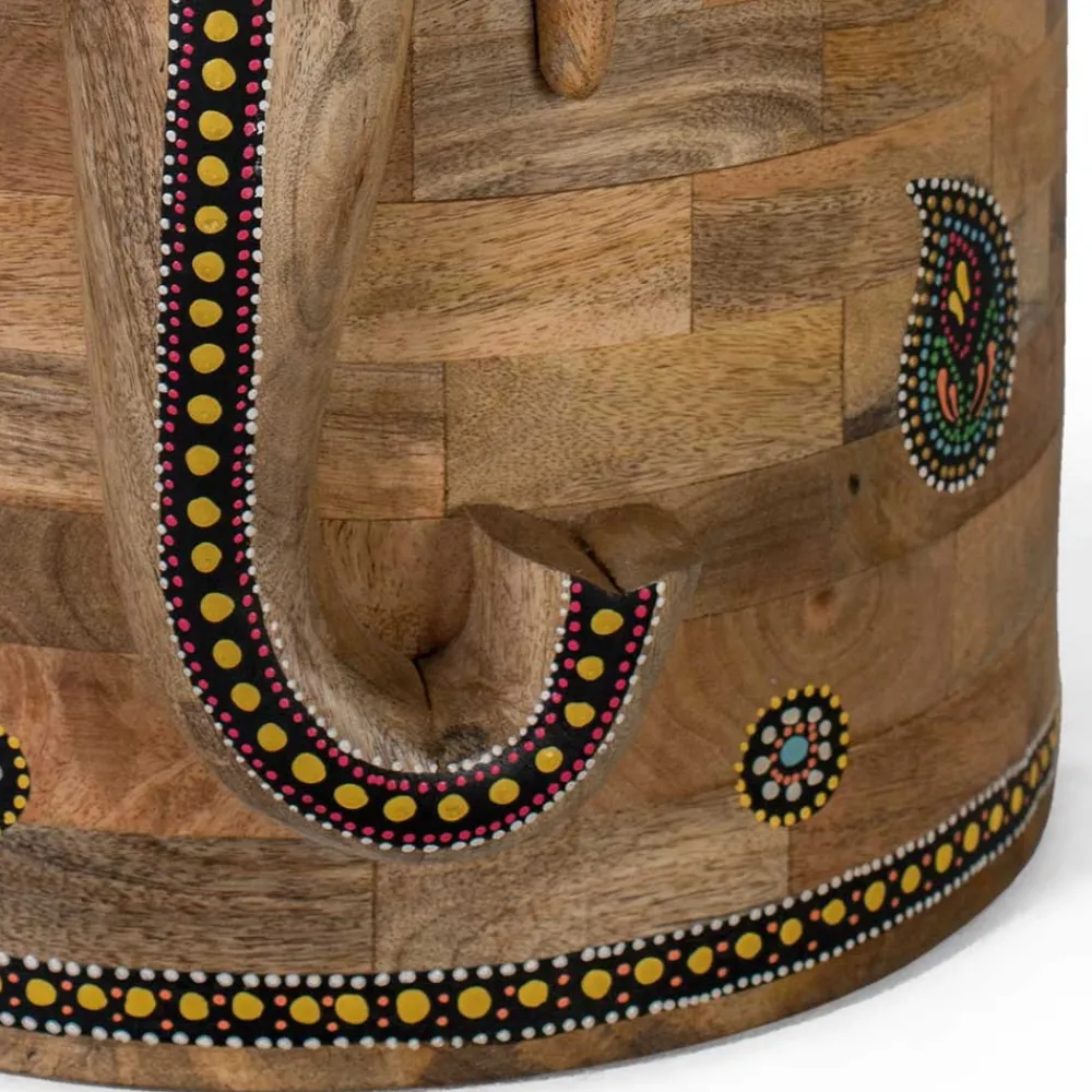 Wohnen Dekorative Orient Truhe mit Elefanten Kopf - Santjana