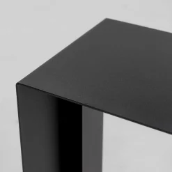 Wohnen Telefontische*Design Anstelltisch aus schwarzem Stahl - Asta