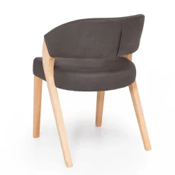 Wohnen Skandinavische Möbel|Esszimmerstühle*Design Armlehnenstuhl in Dunkelbraun - Croatia