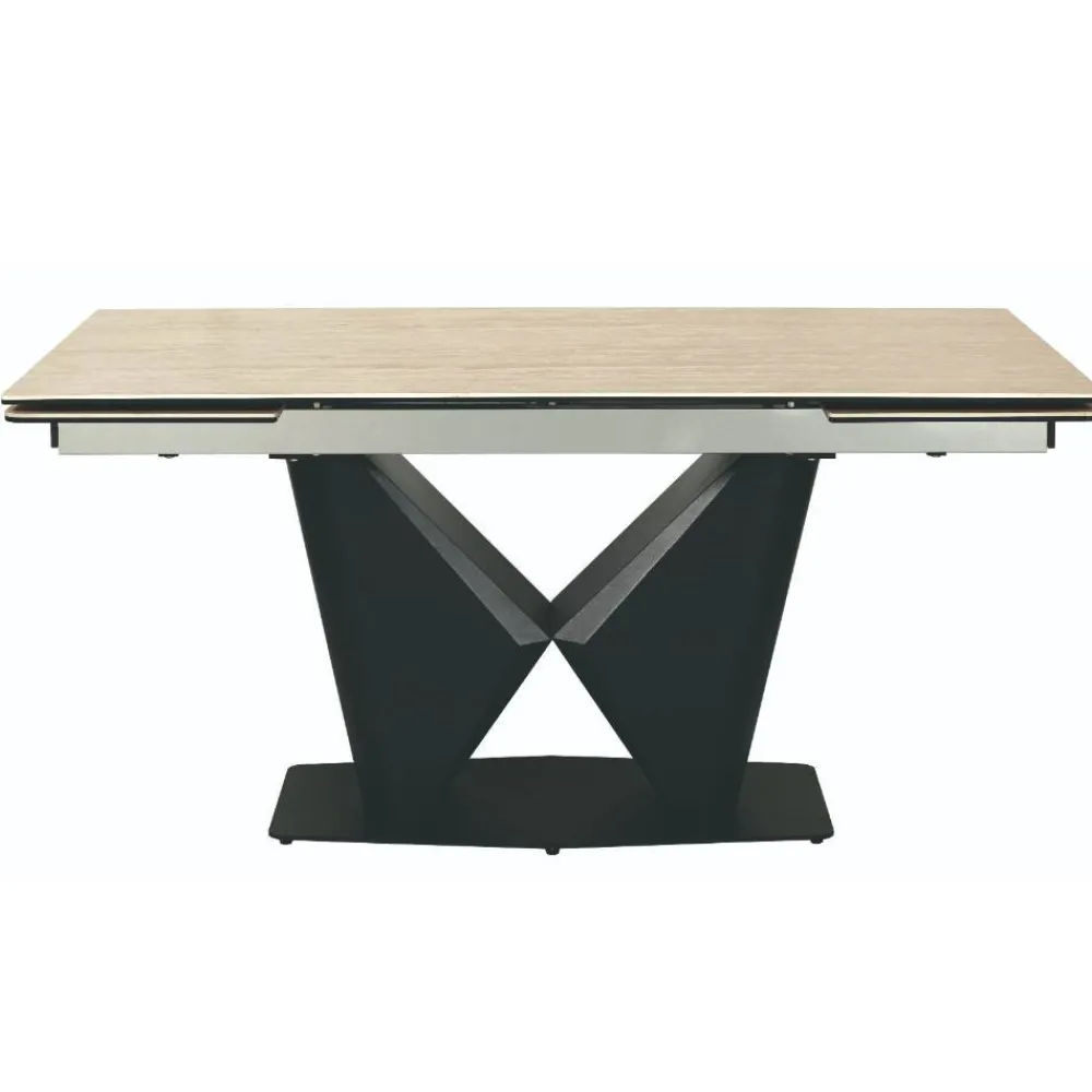 Wohnen Design Ausziehtisch mit X-Säulengestell - Katell