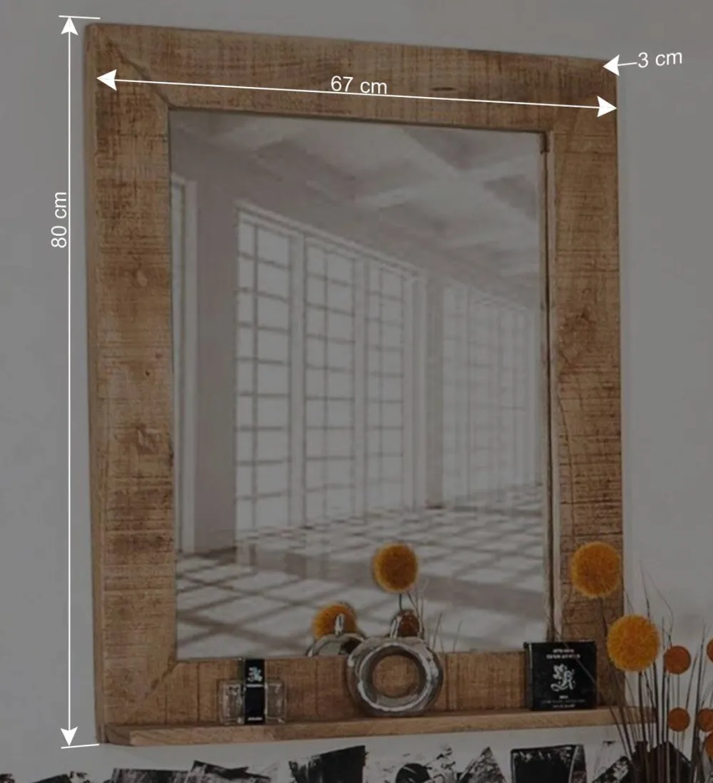 Wohnen Design Badmöbel aus Massivholz - Indri (vierteilig)