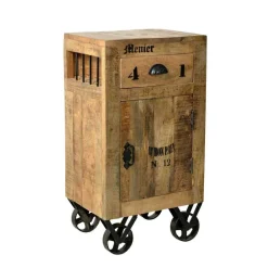 Wohnen Design Badmöbel aus Massivholz - Indri (vierteilig)