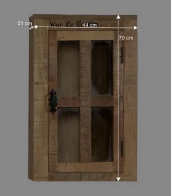 Wohnen Design Badmöbel aus Massivholz - Indri (vierteilig)