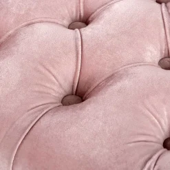 Wohnen Vintage Möbel|Esszimmerbänke*Design Bank in Pink Samt - Saluds