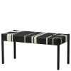 Wohnen Design Bank in Schwarz mit Weiß - Giuseppa