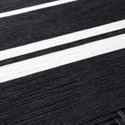 Wohnen Design Bank in Schwarz mit Weiß - Giuseppa