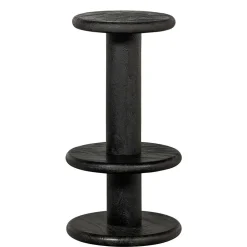 Wohnen Design Barhocker aus schwarzem Massivholz - Vionna