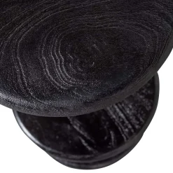 Wohnen Design Barhocker aus schwarzem Massivholz - Vionna