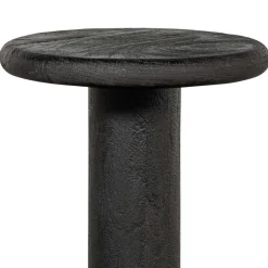 Wohnen Design Barhocker aus schwarzem Massivholz - Vionna