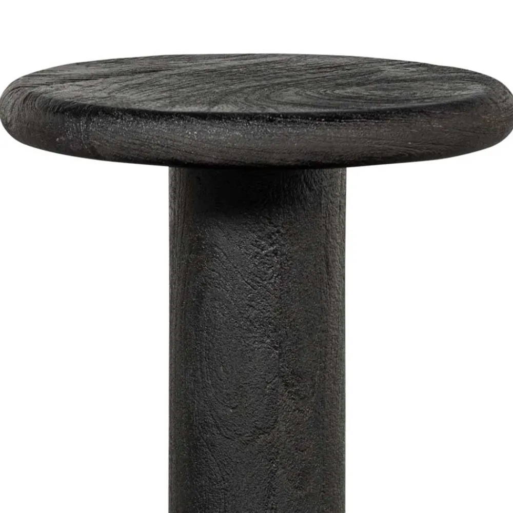 Wohnen Design Barhocker aus schwarzem Massivholz - Vionna