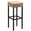 Wohnen Sessel & Hocker|Barhocker*Design Barhocker in Beige & Schwarz - Tuwedia