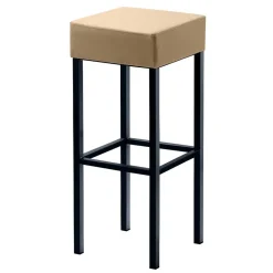 Wohnen Sessel & Hocker|Barhocker*Design Barhocker in Beige & Schwarz - Tuwedia