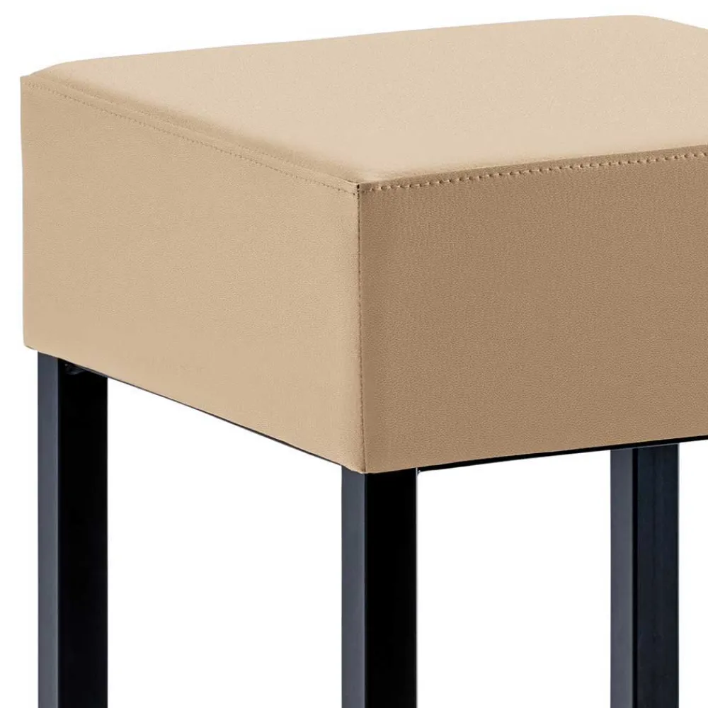 Wohnen Sessel & Hocker|Barhocker*Design Barhocker in Beige & Schwarz - Tuwedia