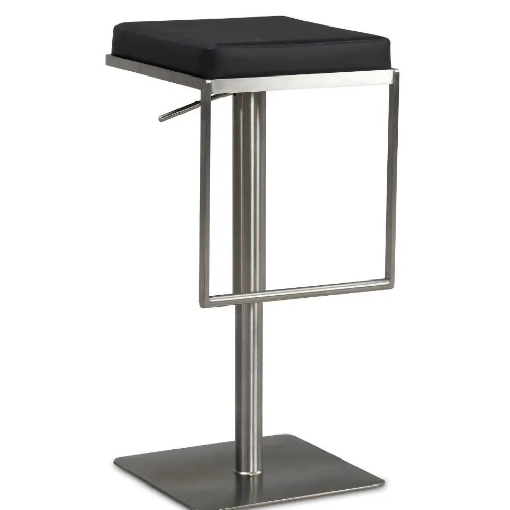 Wohnen Design Barhocker in Schwarz und Silber - Hallein