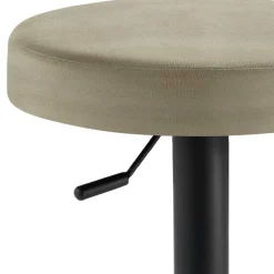 Wohnen Design Barhocker in Taupe & Schwarz - Greogia