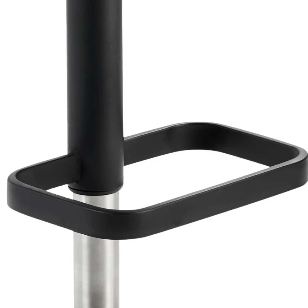 Wohnen Design Barhocker in Taupe & Schwarz - Greogia