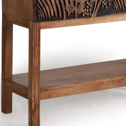 Wohnen Designermöbel|Esszimmer-Vitrinen*Design Barschrank mit Schnitzerei und Lack - Marcel