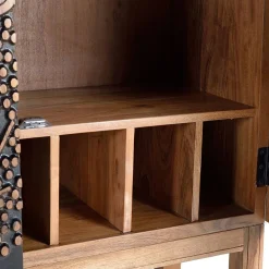 Wohnen Designermöbel|Esszimmer-Vitrinen*Design Barschrank mit Schnitzerei und Lack - Marcel