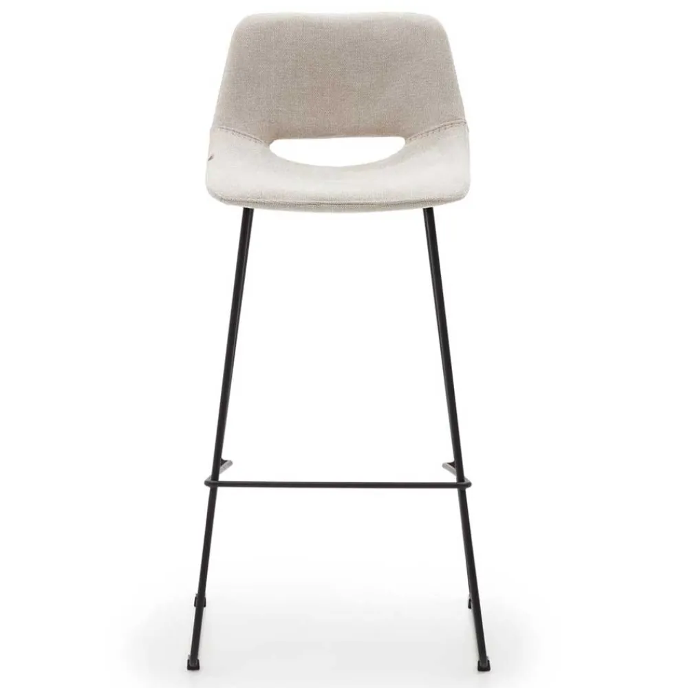 Wohnen Design Barstühle in Beige & Schwarz - Heats (2er Set)