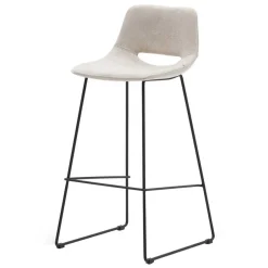 Wohnen Design Barstühle in Beige & Schwarz - Heats (2er Set)