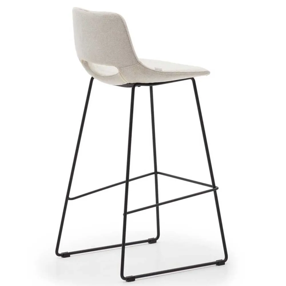 Wohnen Design Barstühle in Beige & Schwarz - Heats (2er Set)