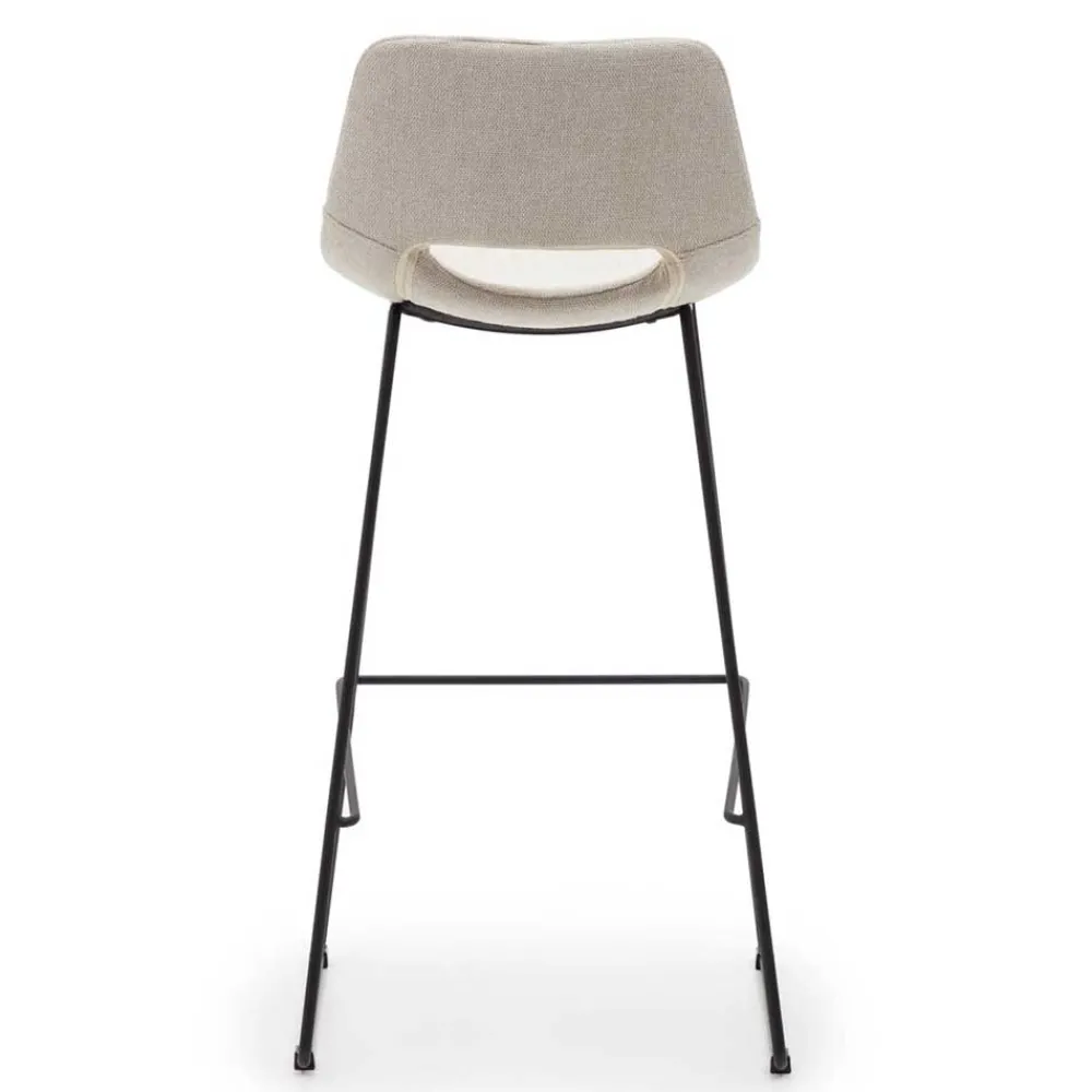 Wohnen Design Barstühle in Beige & Schwarz - Heats (2er Set)