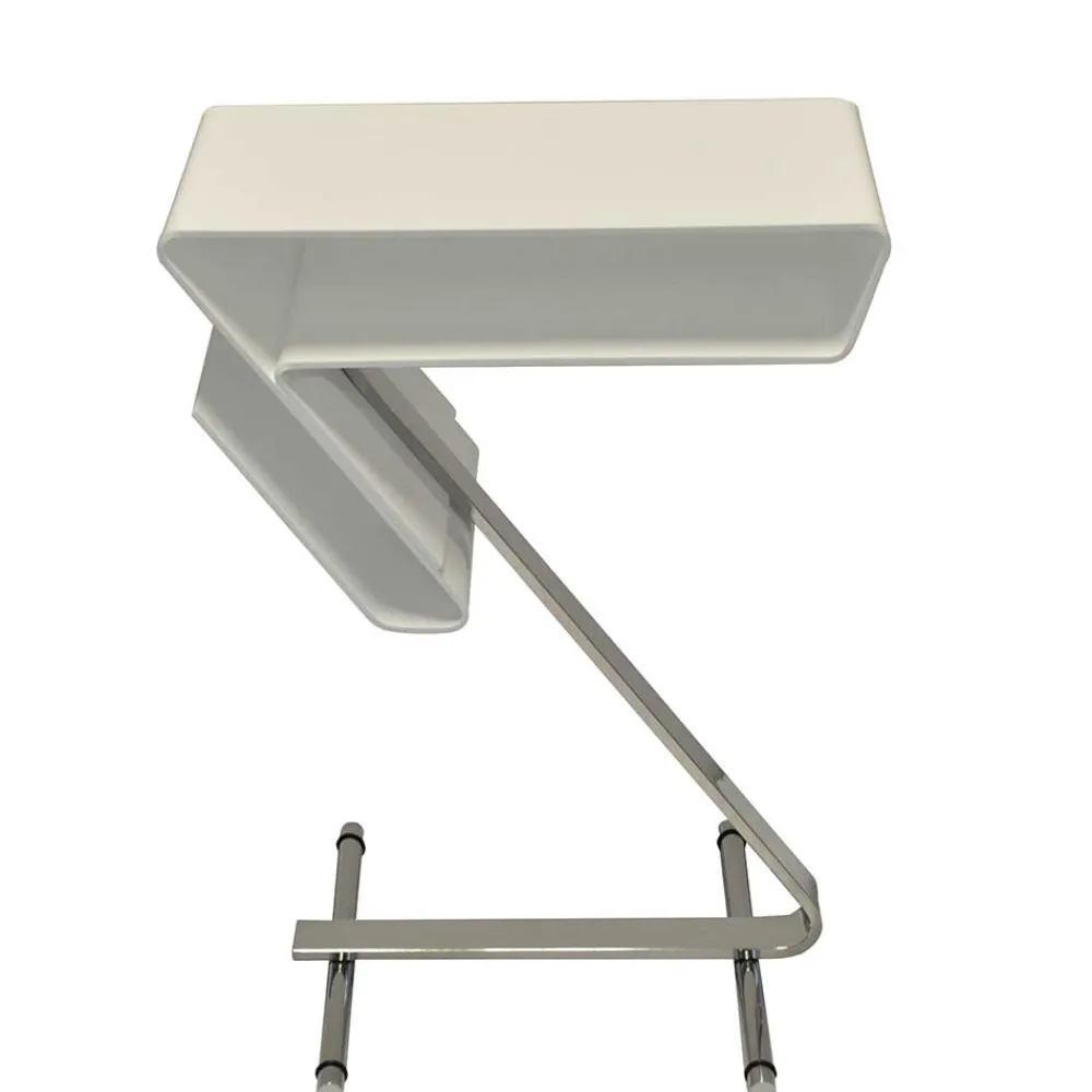 Wohnen Graue Möbel|Weiße Möbel*Design Beistelltisch aus Acryl in Weiß - Johnny