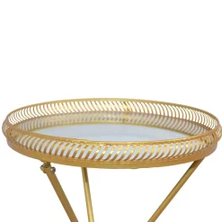 Wohnen Telefontische*Design Beistelltisch aus Spiegelglas - Laipur