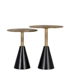 Wohnen Telefontische*Design Beistelltisch Duo aus Metall - Cascaya (zweiteilig)