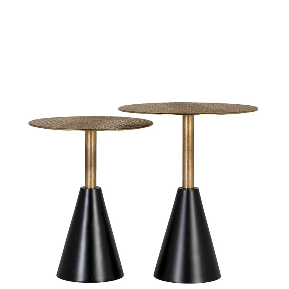 Wohnen Telefontische*Design Beistelltisch Duo aus Metall - Cascaya (zweiteilig)