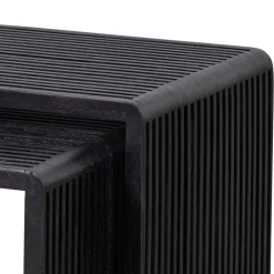 Wohnen Design Beistelltisch Duo in Schwarz - Bagaci (zweiteilig)