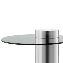 Wohnen Designermöbel*Design Beistelltisch mit Glasplatte - Jaturna