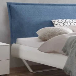 Wohnen Jugendbetten*Design Bettanlage in Weiß & Blau - Thony (dreiteilig)