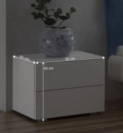 Wohnen Jugendbetten*Design Bettanlage in Weiß & Blau - Thony (dreiteilig)