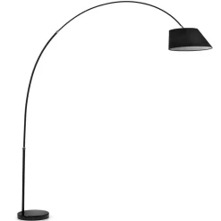 Wohnen Lampen & Leuchten*Design Bogenleuchte in Schwarz - Lurena