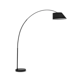 Wohnen Lampen & Leuchten*Design Bogenleuchte in Schwarz - Lurena